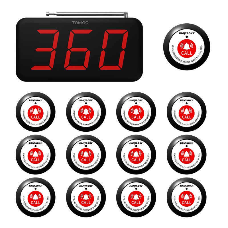 Home Security Companies - Wireless 3-Digits Cafe Buzzer Guest Call