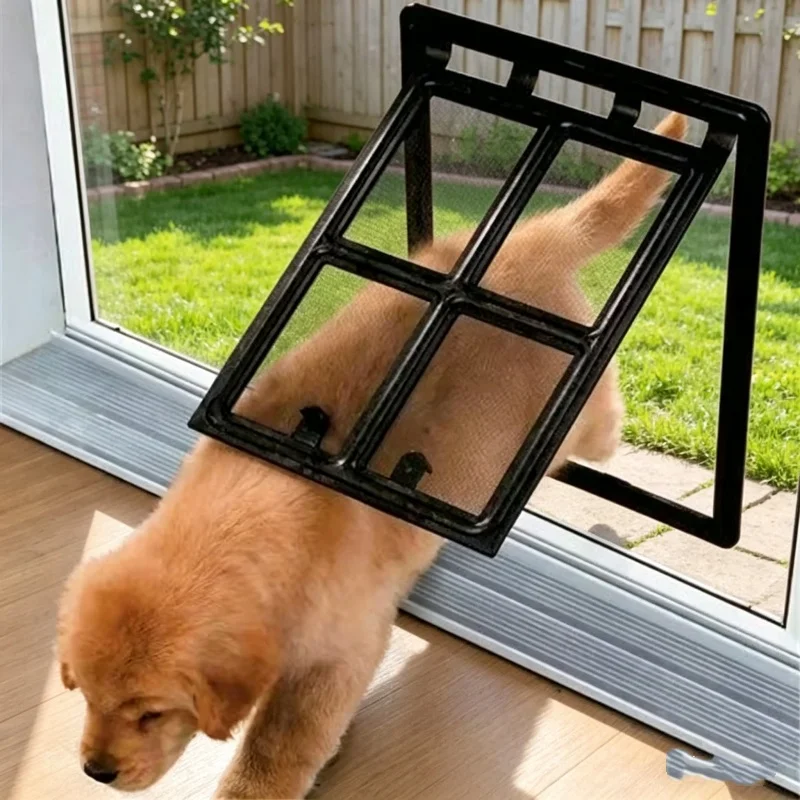 Home Security Fence - Pet Screen Door Lockable Plastic Mosquito
