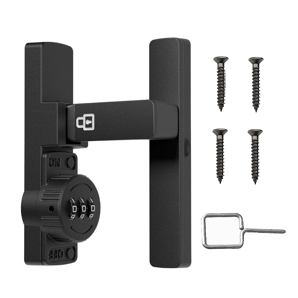 Home Security Doors - Security Barn Door Lock 3-Digit Conbination