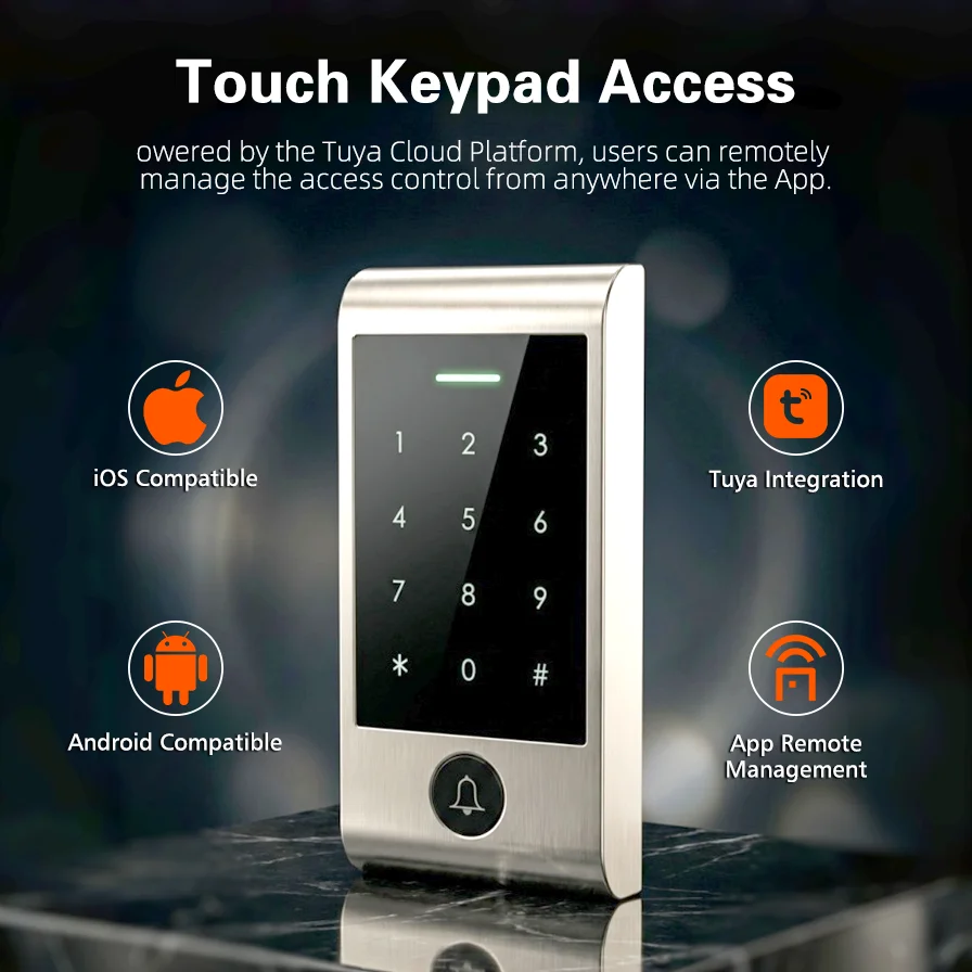 Home Security Doors - Advanced WIFI Remote Control Touch Keypad