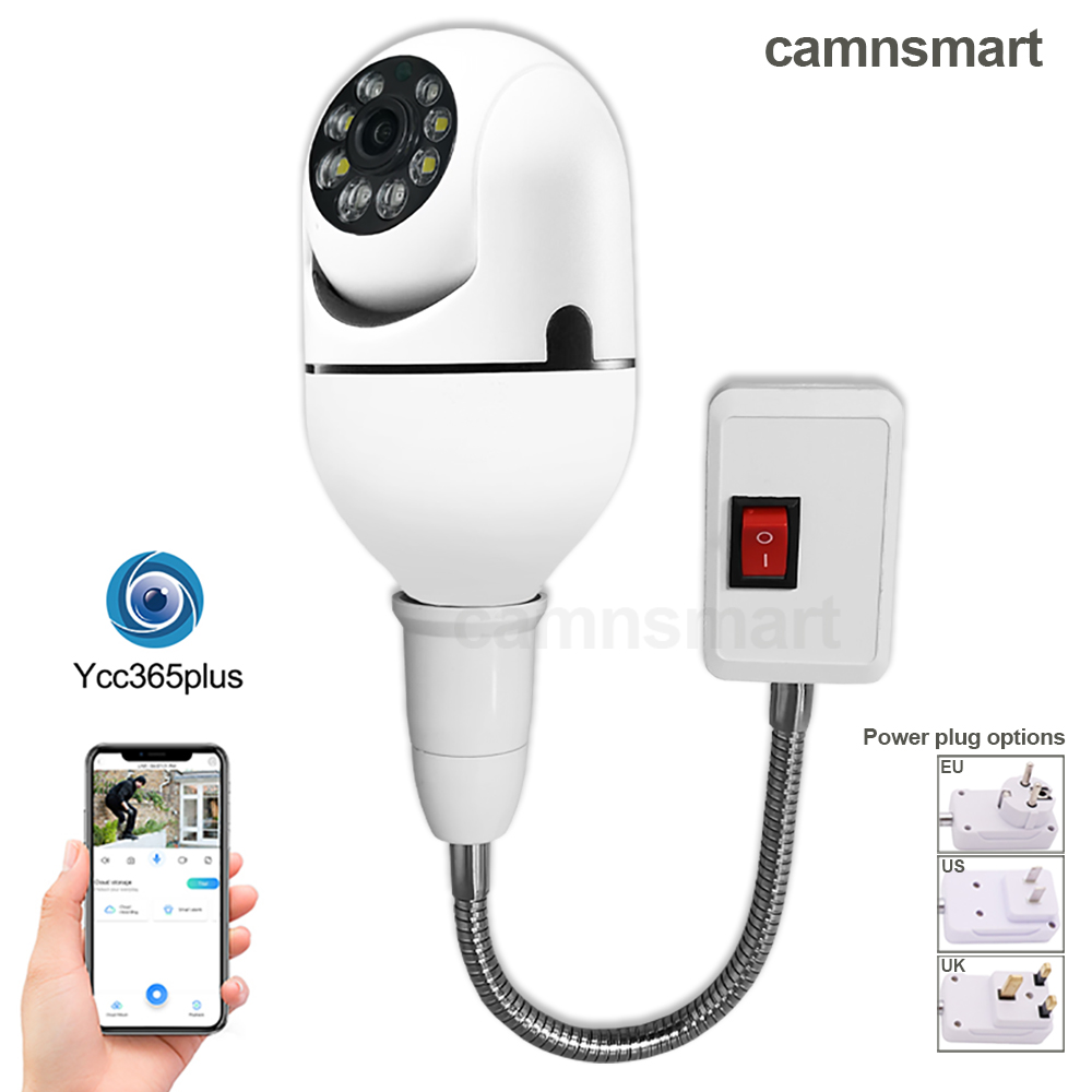 Home Security Cameras Uk - 3MP Mini Camera Wifi E27 Bulb