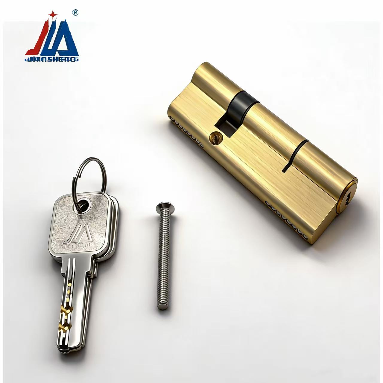 Home Security Doors - Solid Brass Door Lock Cylinder Anti-Pick