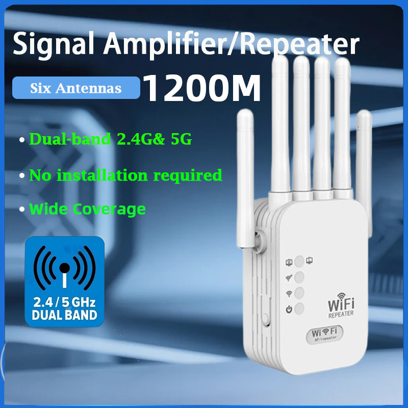 Home Security Services - KATORD 1200Mbps Wireless WiFi Repeater 2.4G&5G