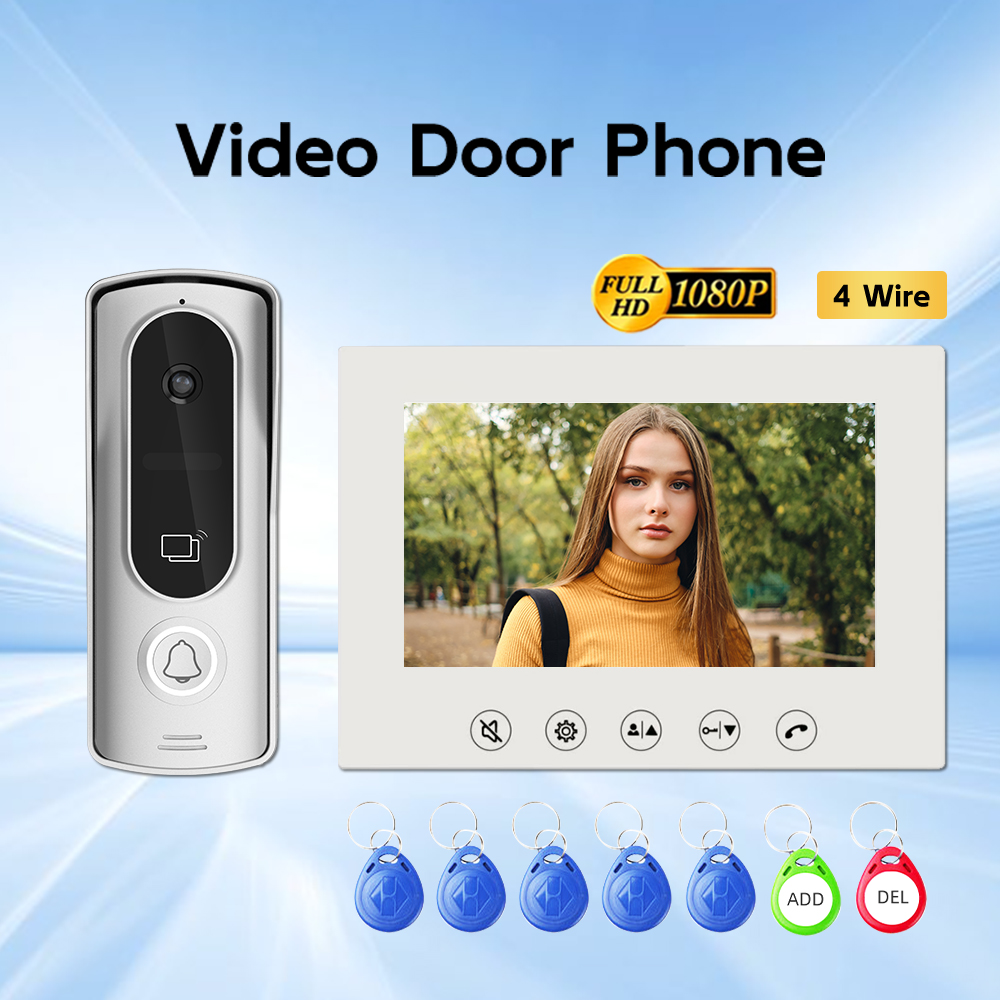 Home Security Cameras Uk - HD Video Intercom Doorbell Rainproof Home