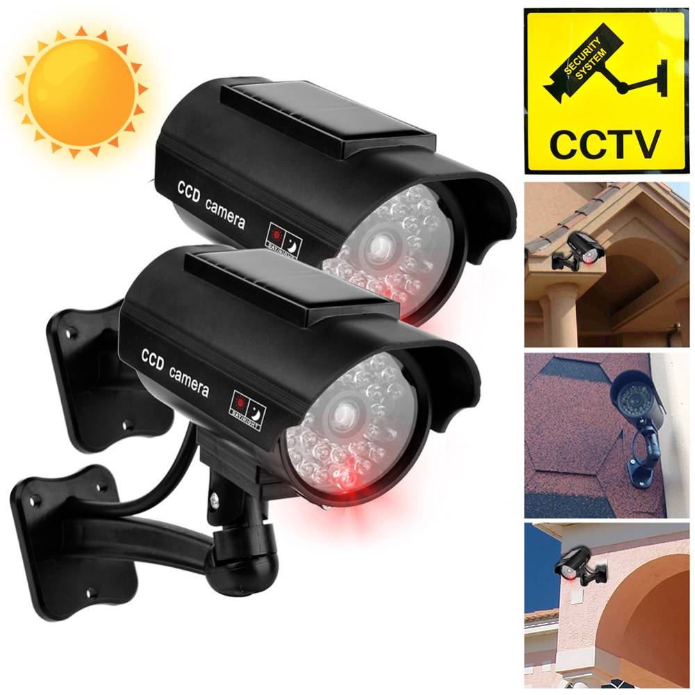 Home Security Camera System - Outdoor Solar Simulation Camera Waterproof Dummy