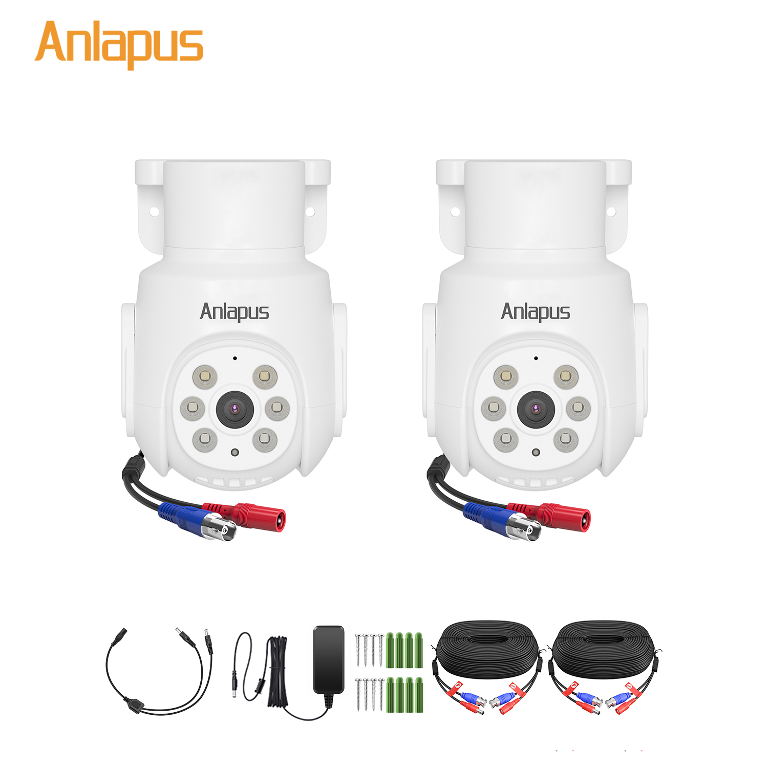 Anlapus 5MP Pan Tilt Wired Sec - Home Security Camera System 评论和价格