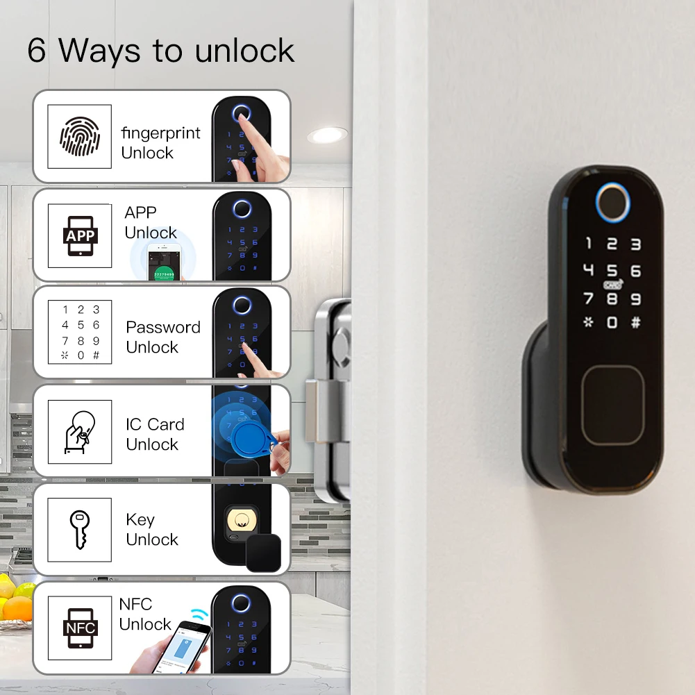 MOES WiFi Tuya Smart Lock Door - Home Security Services 评论和价格