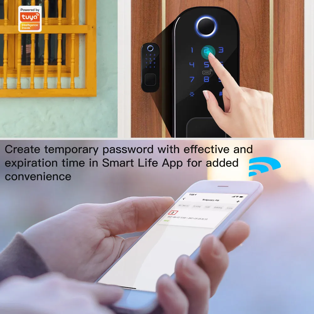 MOES WiFi Tuya Smart Lock Door - Home Security Services 评论和价格