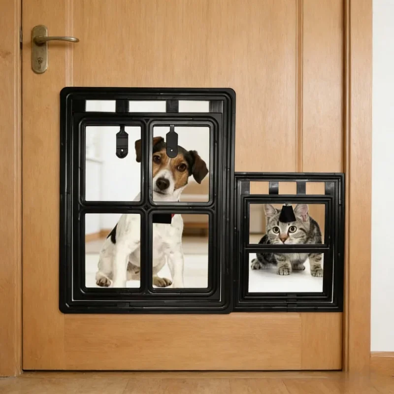Pet Screen Door Lockable Plast - Home Security Fence 评论和价格