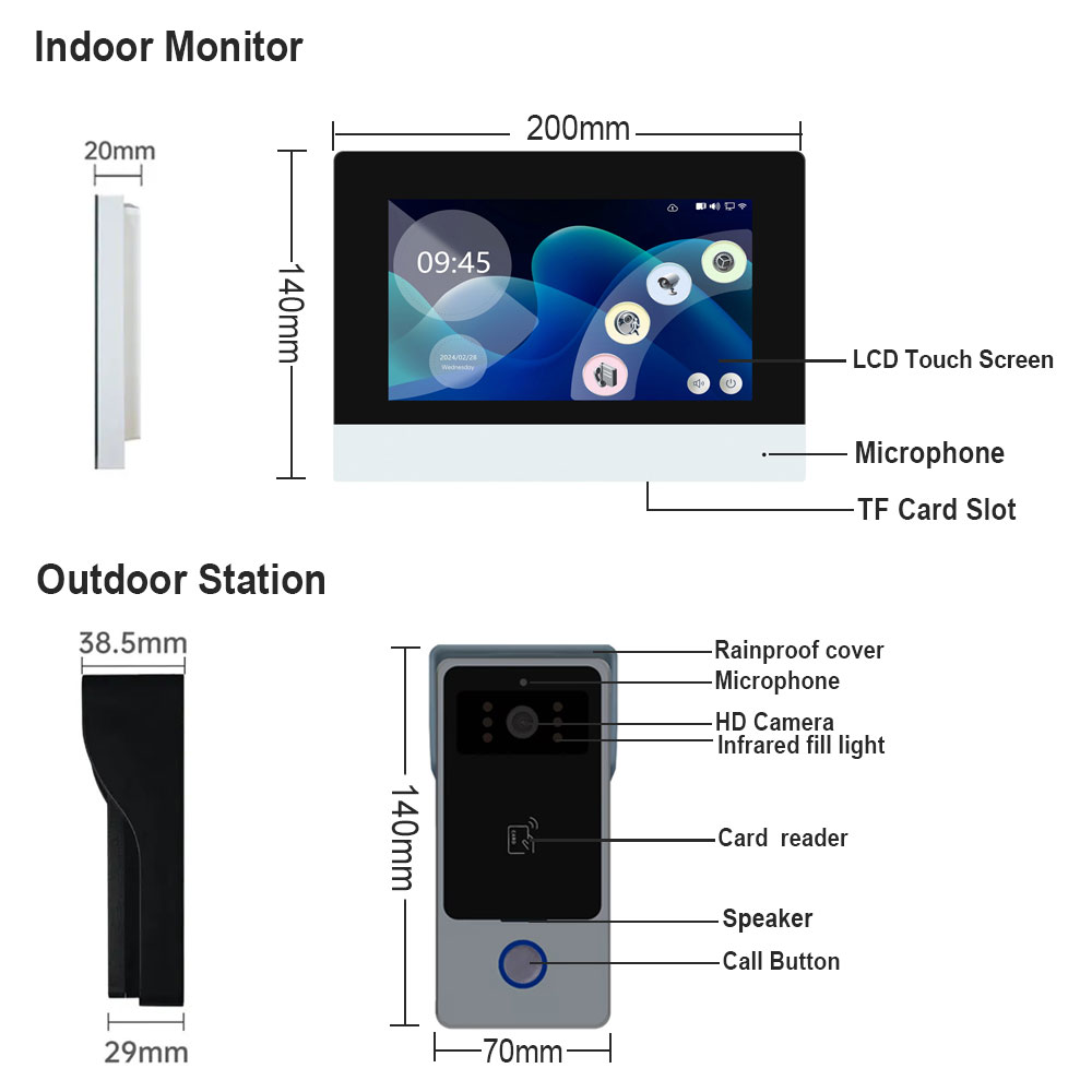 2 Wires Smart Home Tuya Wifi 1 - Home Security Cameras Uk 评论和价格