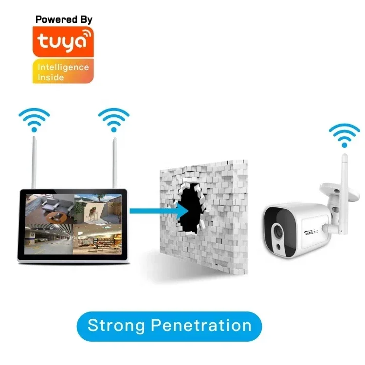 TUYA Smart Wi-Fi 4CH NVR Kit 1 - Home Security Systems With Cameras 评论和价格