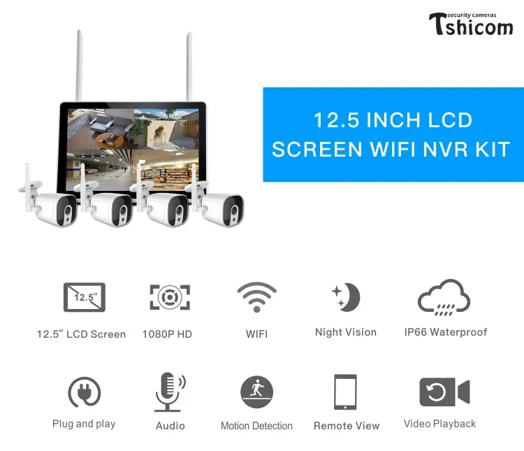 TUYA Smart Wi-Fi 4CH NVR Kit 1 - Home Security Systems With Cameras 评论和价格