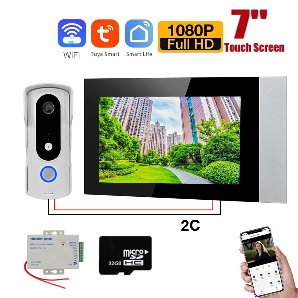 2 Wire Smart Home Tuya Wifi 10 - Home Security Cameras Uk 评论和价格