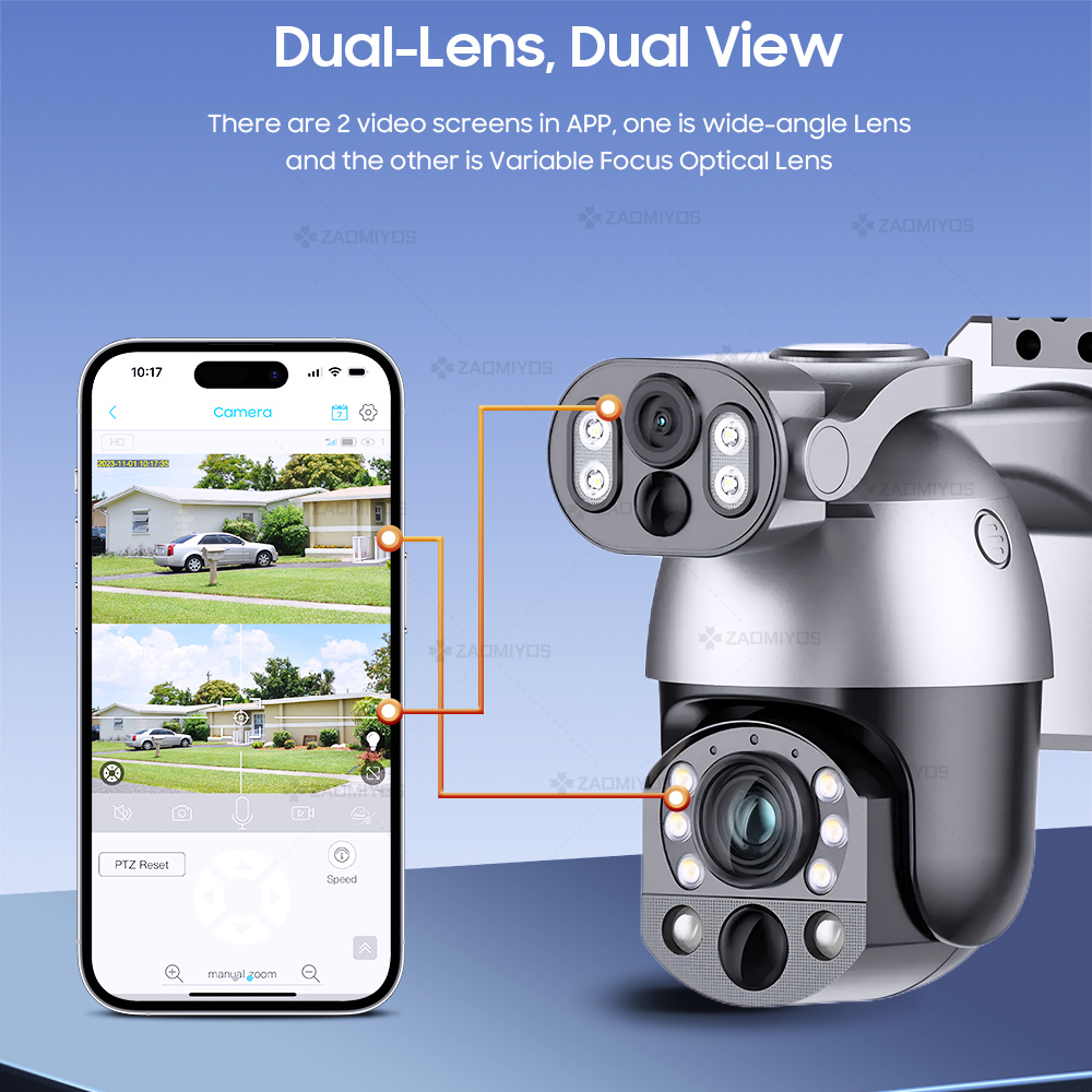 4K 50X ZOOM 10MP Solar Camera  - Home Security Outdoor Camera System 评论和价格