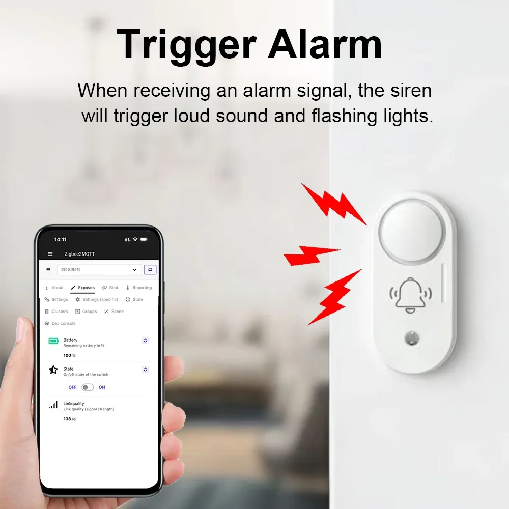 Haozee Zigbee 110dB Siren Alar - Home Security Options 评论和价格