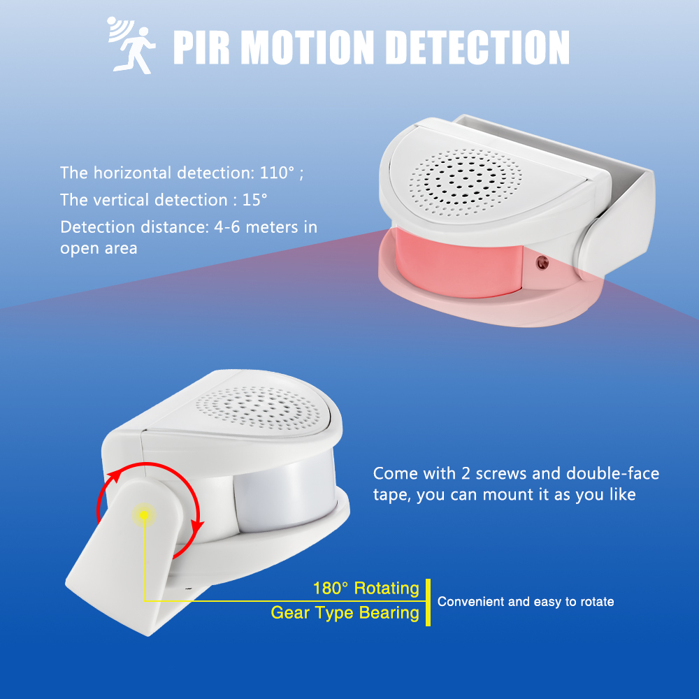 Wireless Infrared Chime Doorbe - Home Security Options 评论和价格
