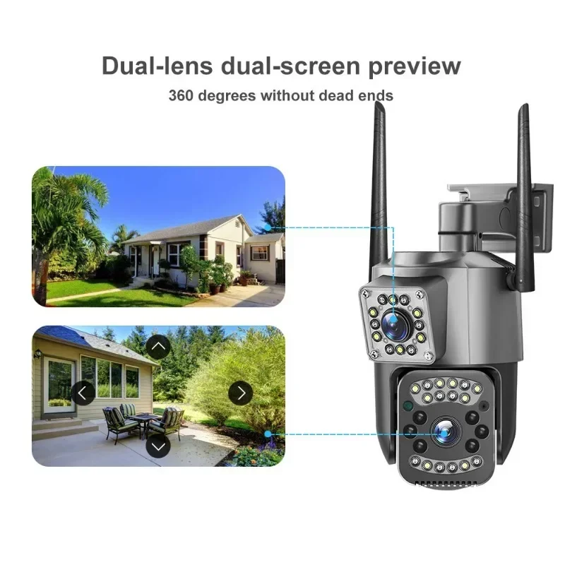 8MP WIFI IP Camera 4K PTZ Dual - Home Security Kamera 评论和价格