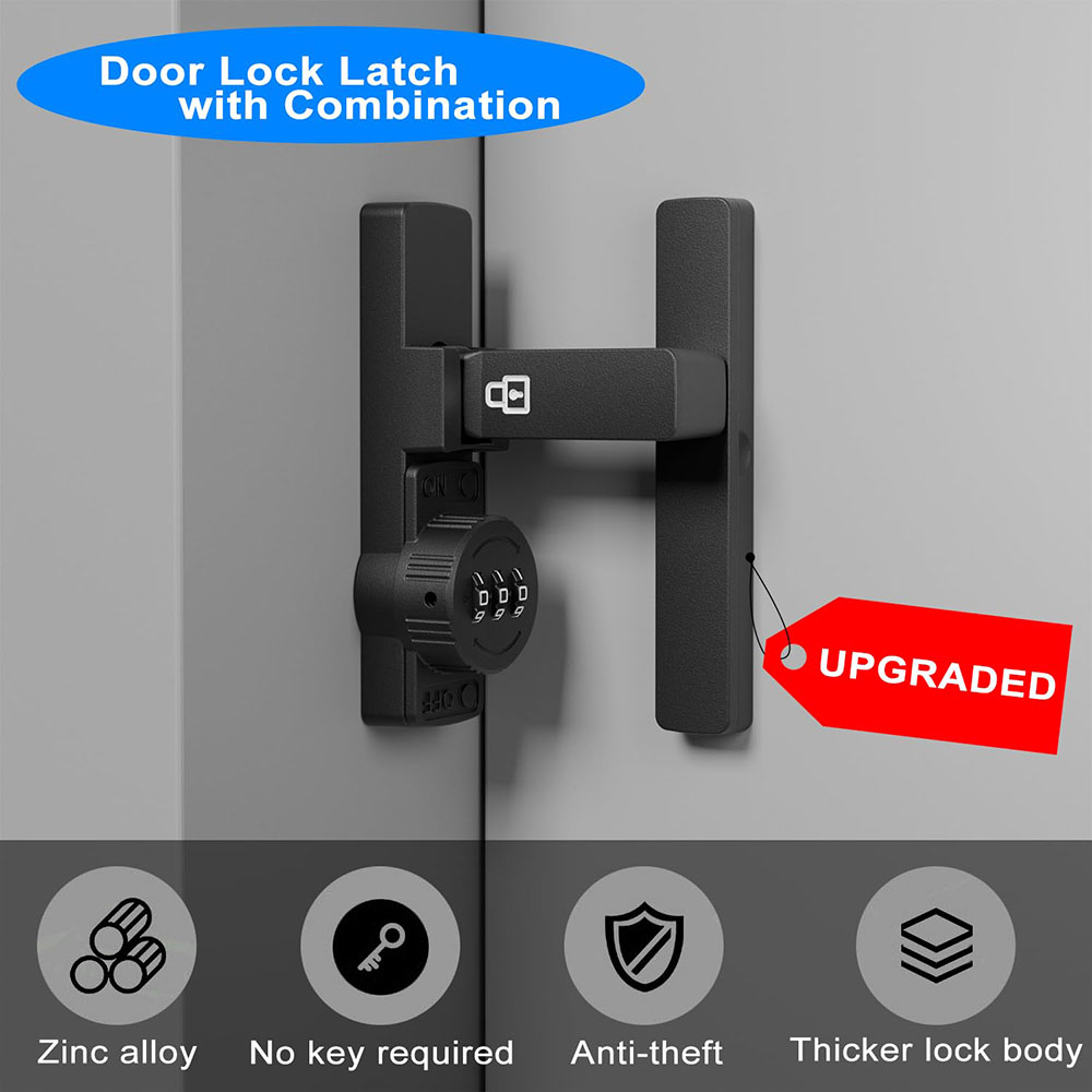 Security Barn Door Lock 3-Digi - Home Security Doors 评论和价格