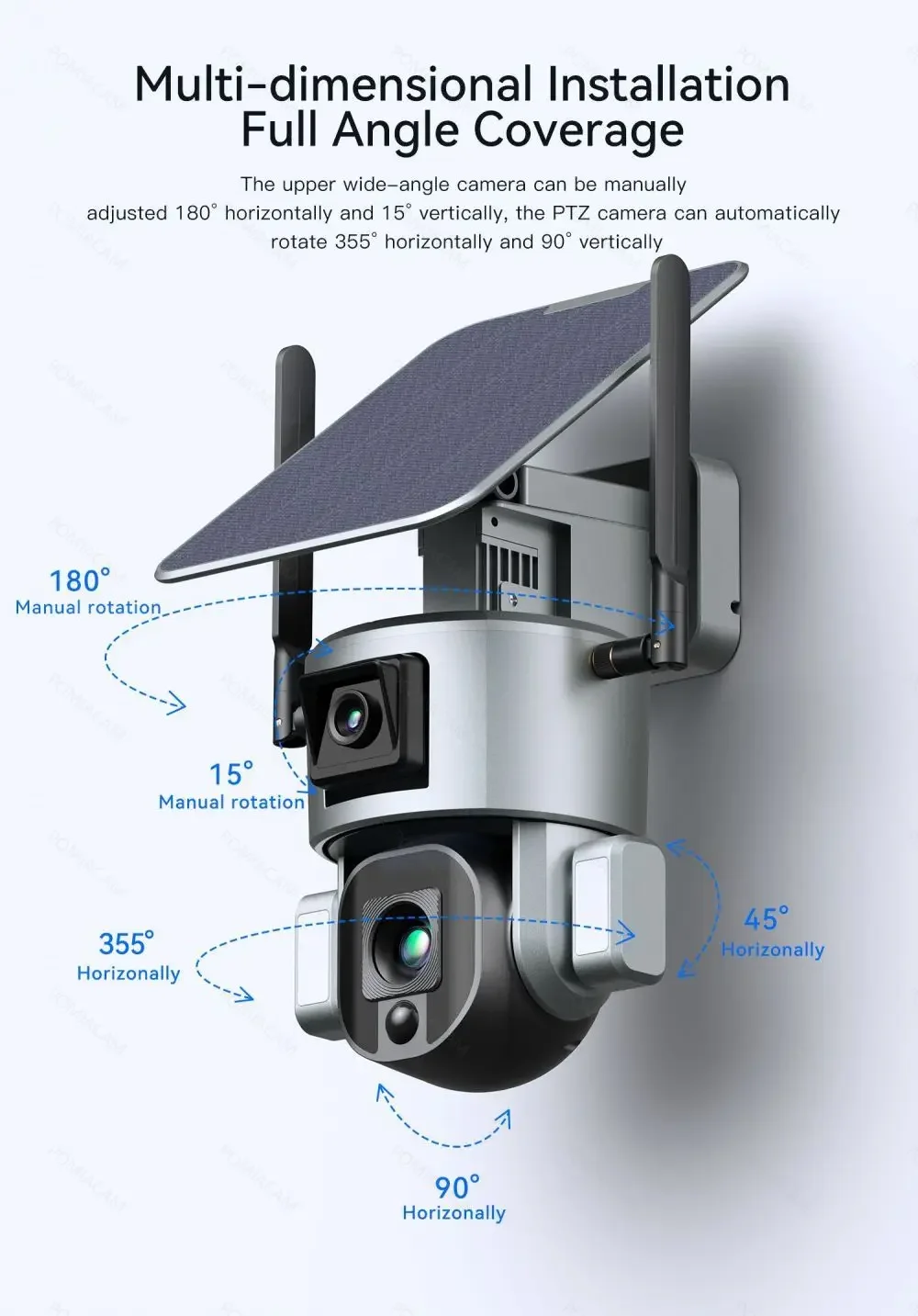 4G Wireless Solar Camera Dual  - Home Security Cameras Uk 评论和价格