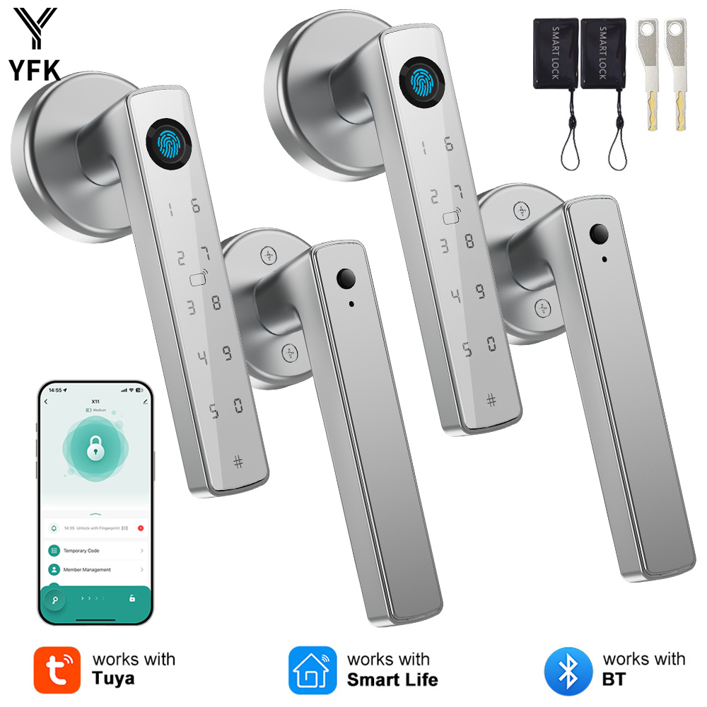 YFK Tuya Fingerprint Door Lock - Home Security Options 评论和价格