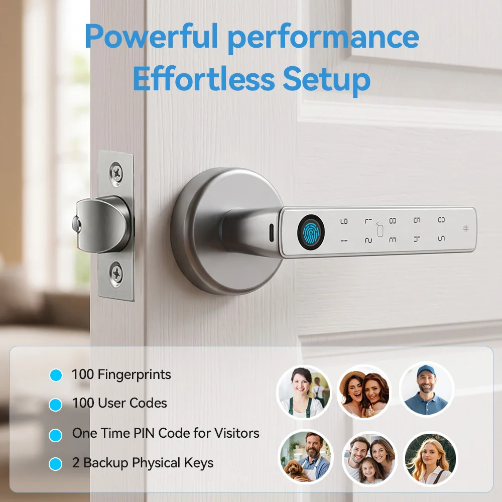YFK Tuya Fingerprint Door Lock - Home Security Options 评论和价格