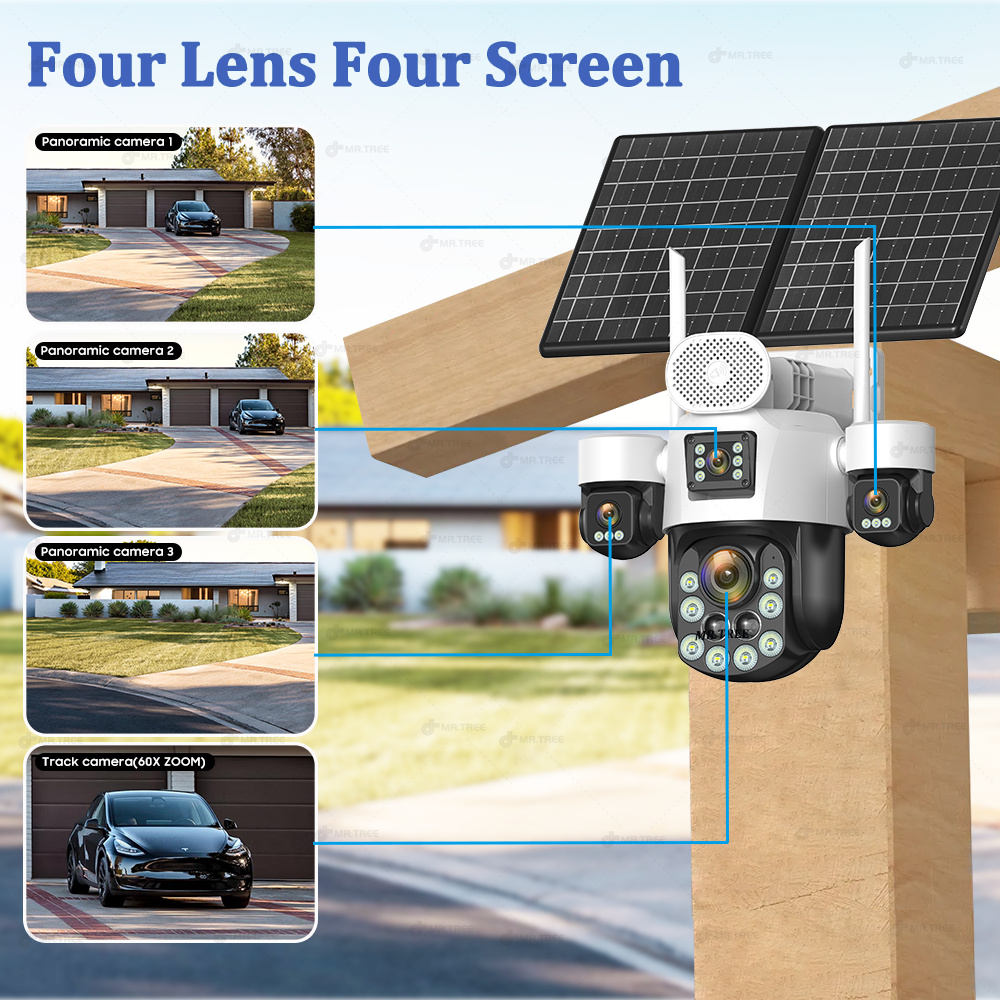 AOV Four Lens Outdoor Surveill - Home Security Outdoor Camera System 评论和价格
