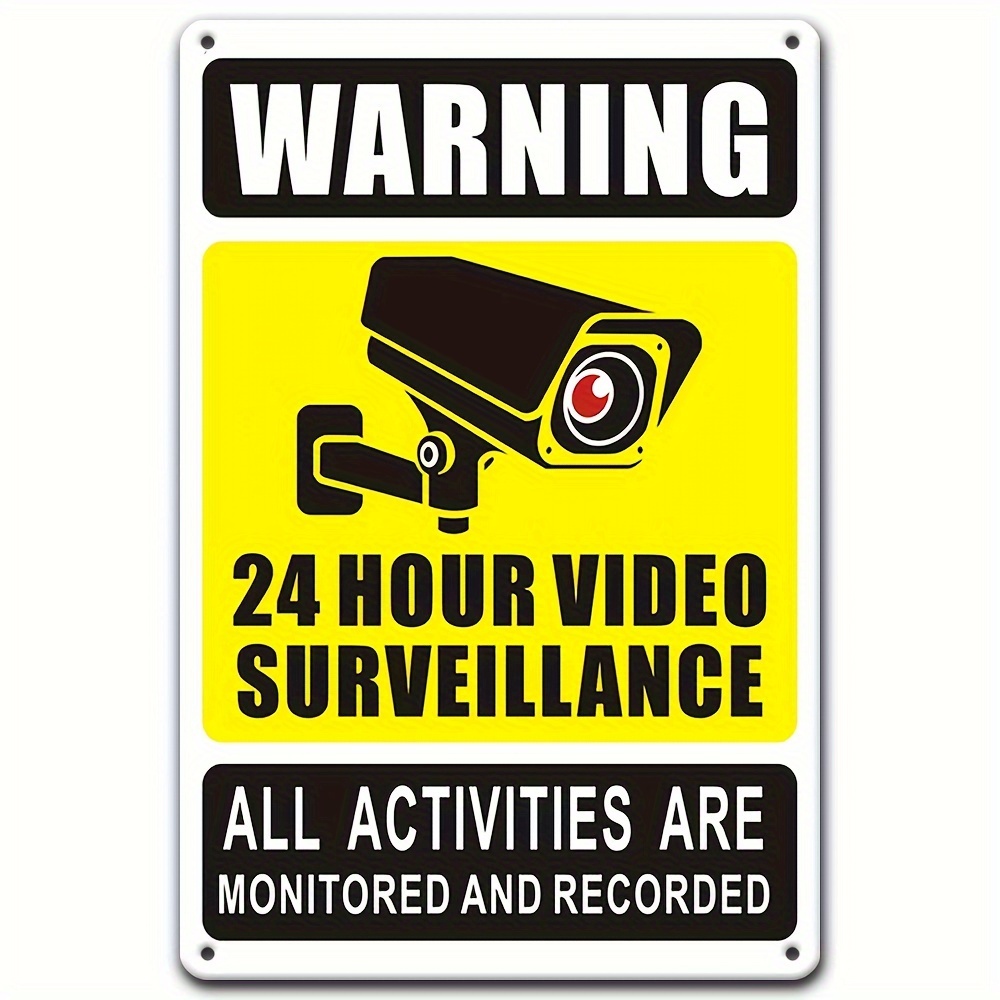 24/7 Video Surveillance Warnin - Home Security Outdoor Camera System 评论和价格