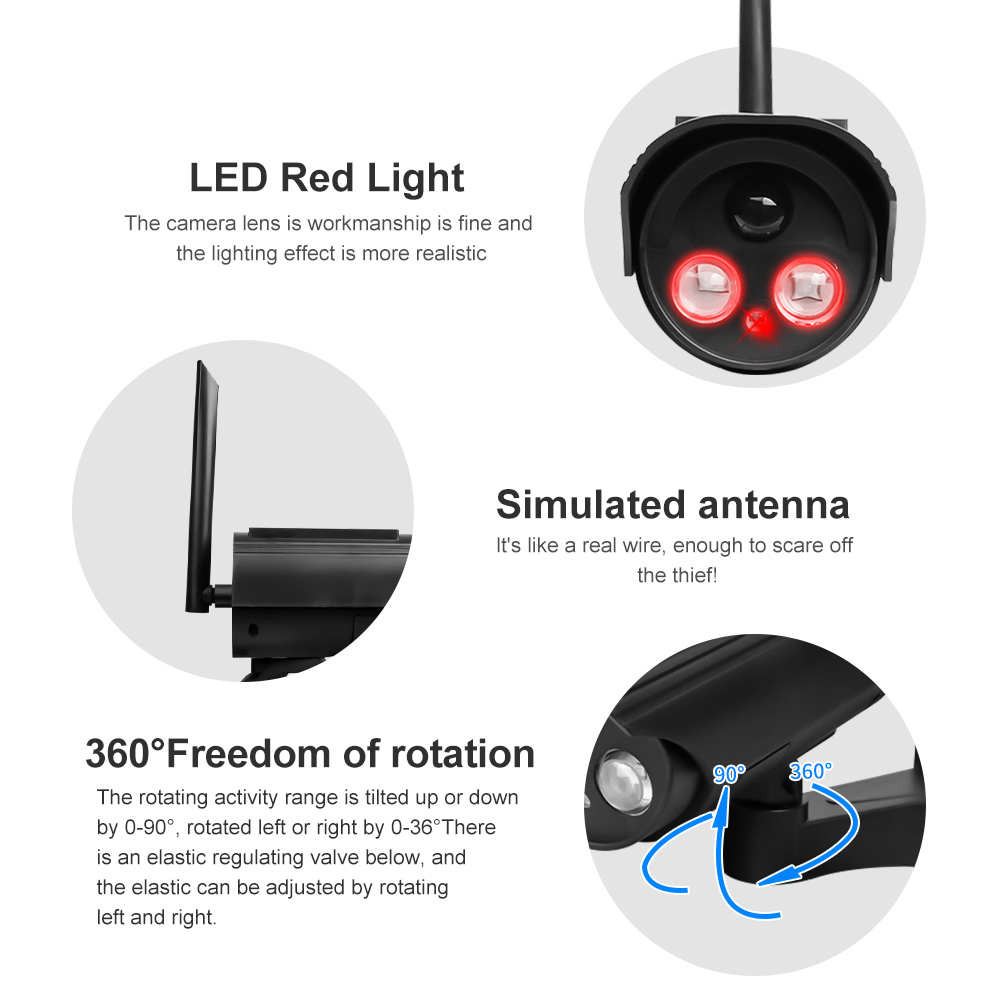 Outdoor Solar Simulation Camer - Home Security Outdoor Camera System 评论和价格