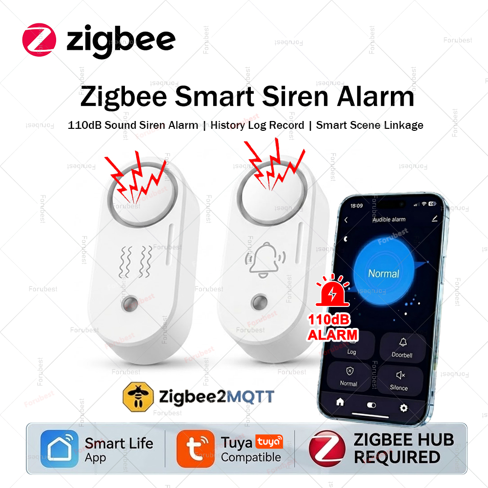 Zigbee Smart Siren Alarm For H - Home Security Options 评论和价格
