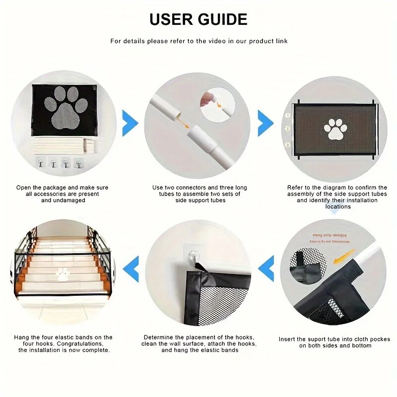 Portable Dog Net Doors, Dog Is - Home Security Fence 评论和价格