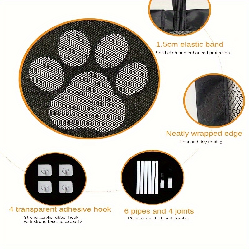 Portable Dog Net Doors, Dog Is - Home Security Fence 评论和价格