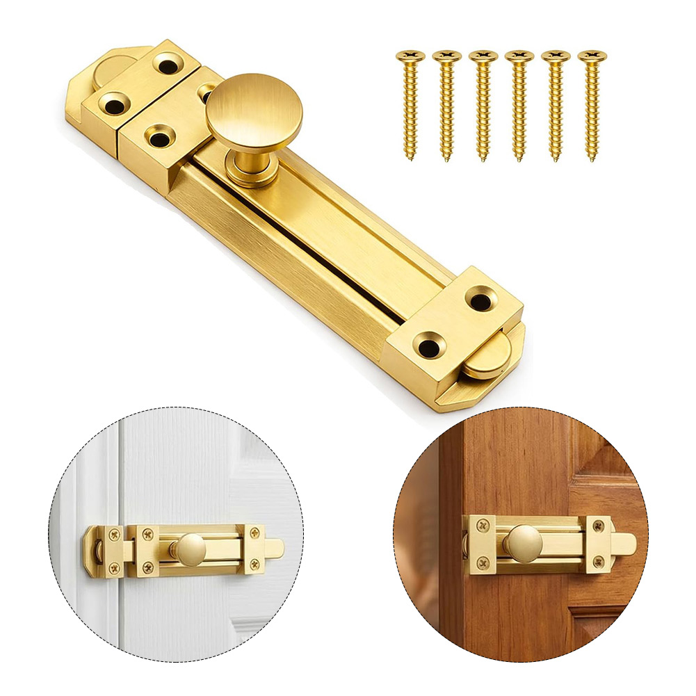 5 Inch Solid Brass Sliding Doo - Home Security Doors 评论和价格