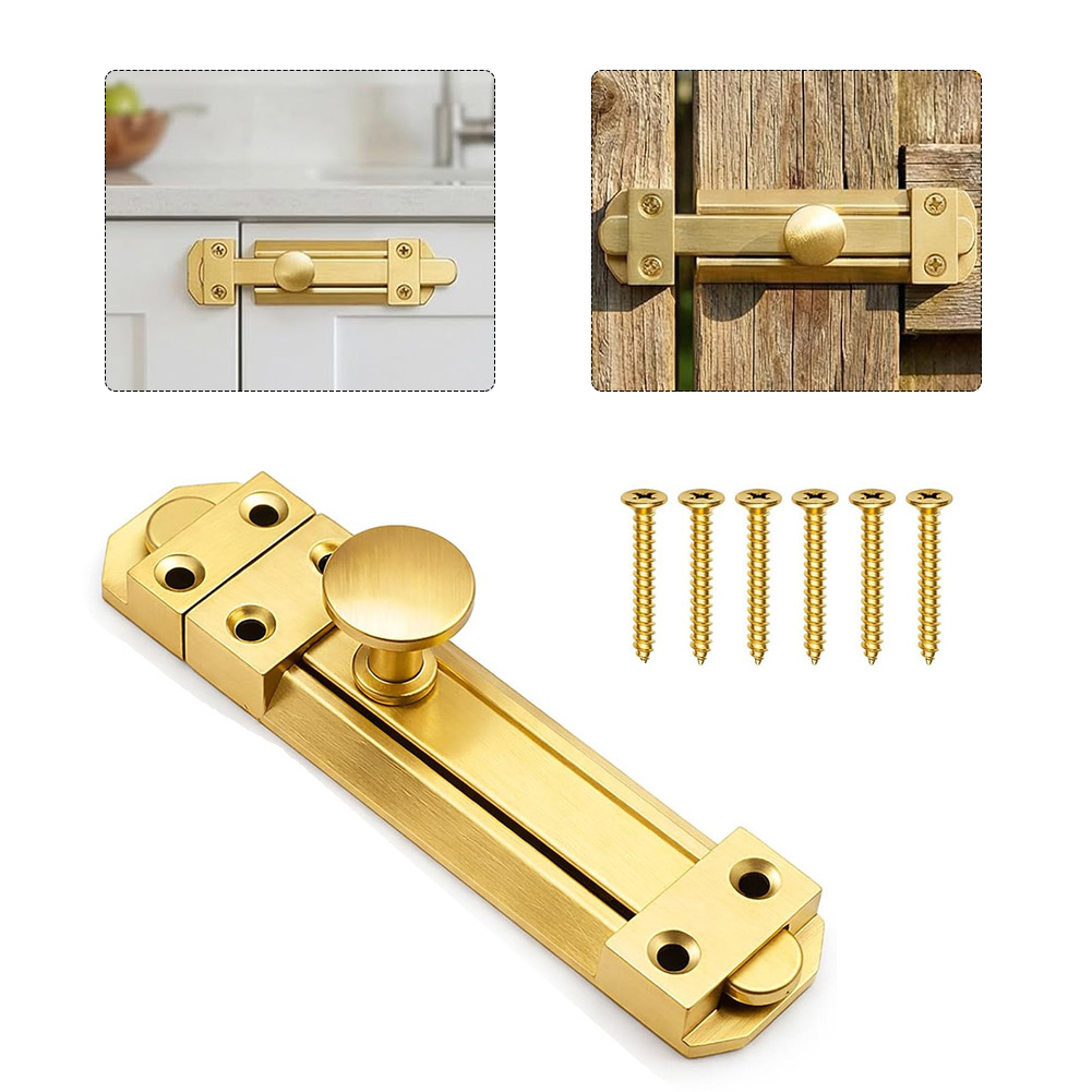 5 Inch Solid Brass Sliding Doo - Home Security Doors 评论和价格