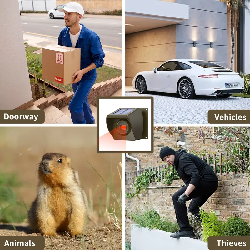 Outdoor Solar - Powered Wirele - Home Security Systems Wireless 评论和价格