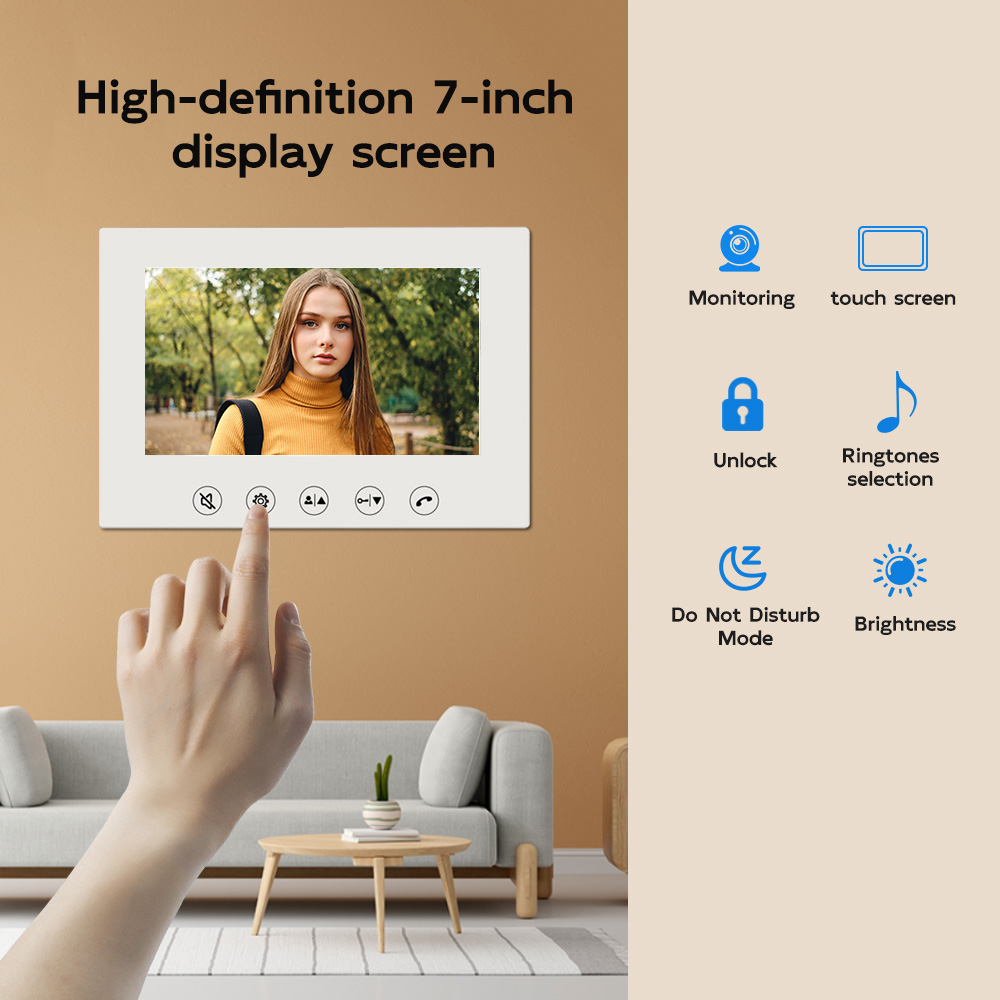 HD Video Intercom Doorbell Rai - Home Security Cameras Uk 评论和价格