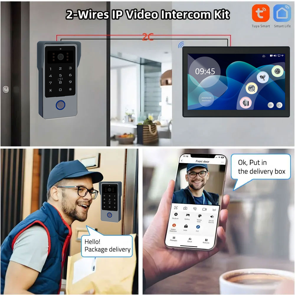 Tuya Wifi Smart Home Video Doo - Home Security Cameras Uk 评论和价格