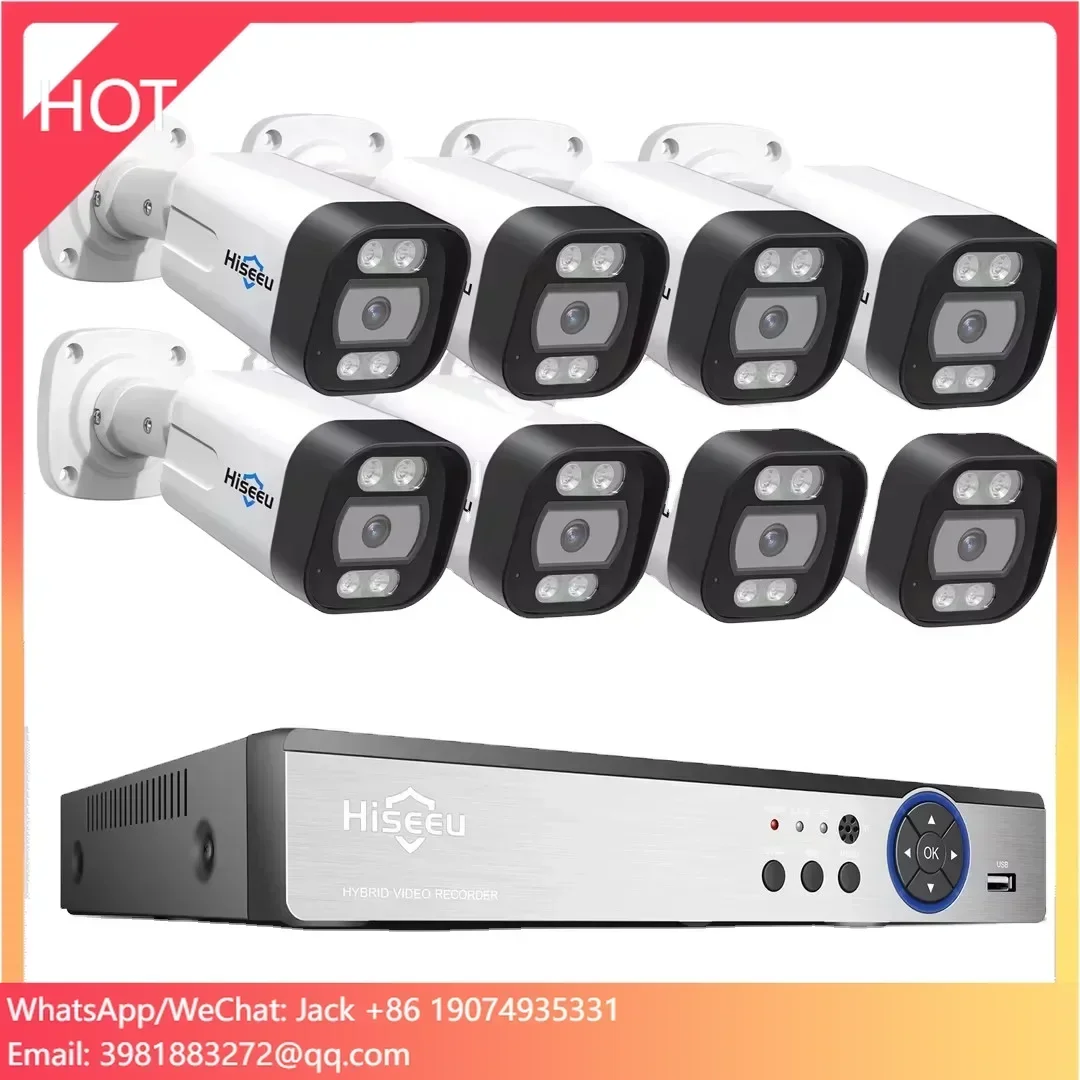 Hiseeu 4K 8channel 8mp Outdoor - Home Security Systems With Cameras 评论和价格