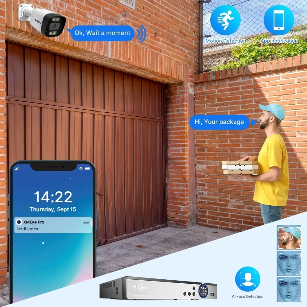 Hiseeu 4K 8channel 8mp Outdoor - Home Security Systems With Cameras 评论和价格