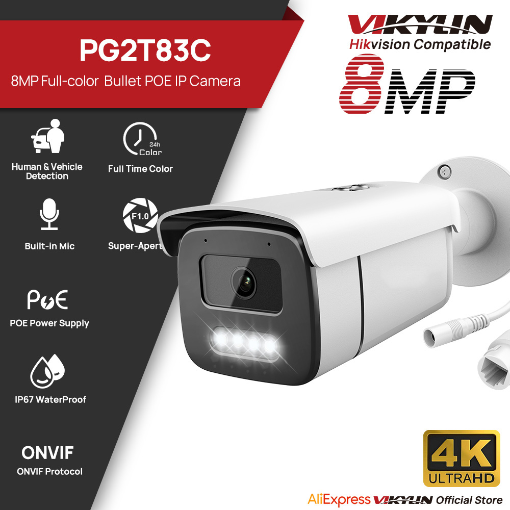 Vikylin 8MP Full Color Night V - Home Security Options 评论和价格