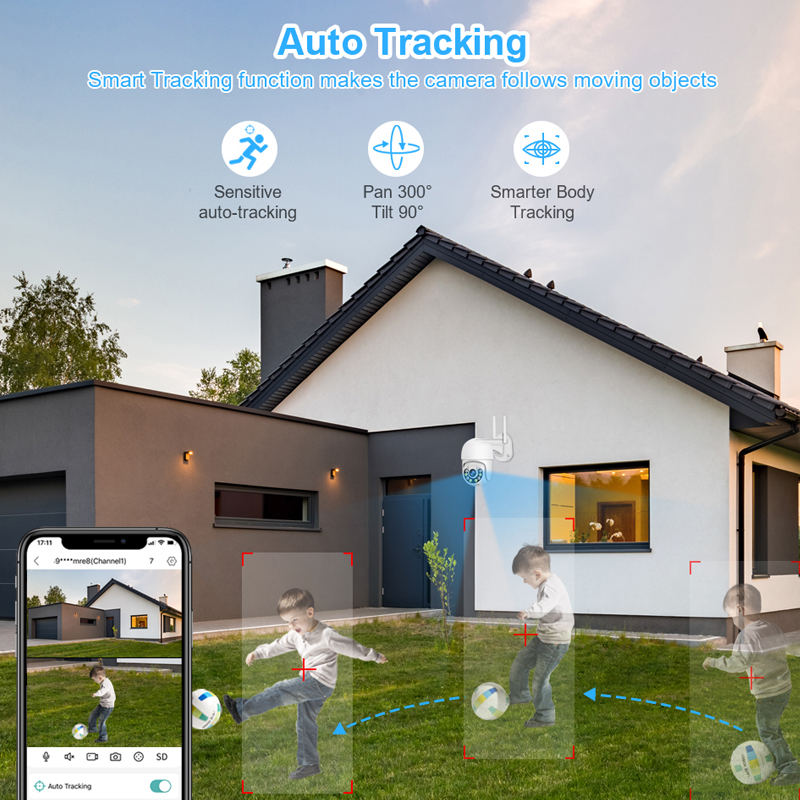 Smar 3MP Wireless CCTV Securit - Home Security Outdoor Camera System 评论和价格
