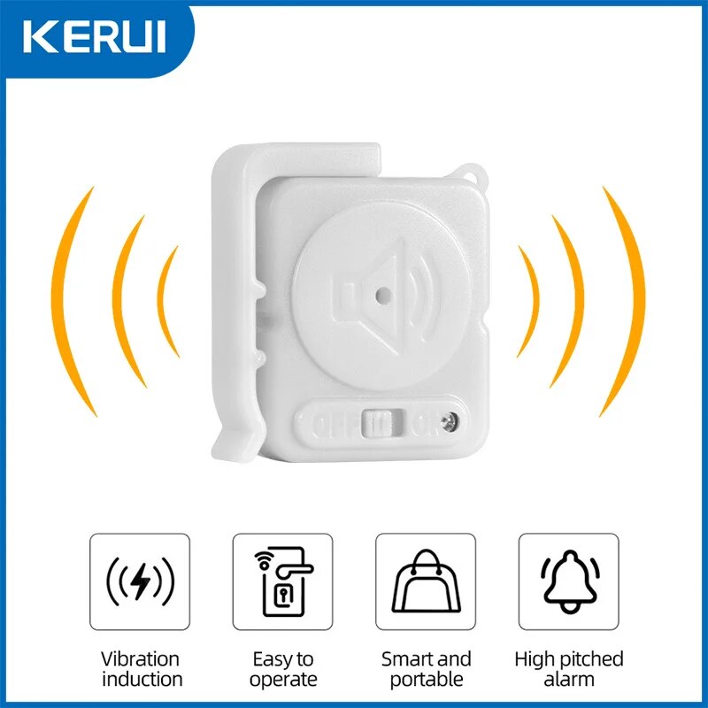 KERUI Wireless Vibration Alarm - Home Security Doors 评论和价格