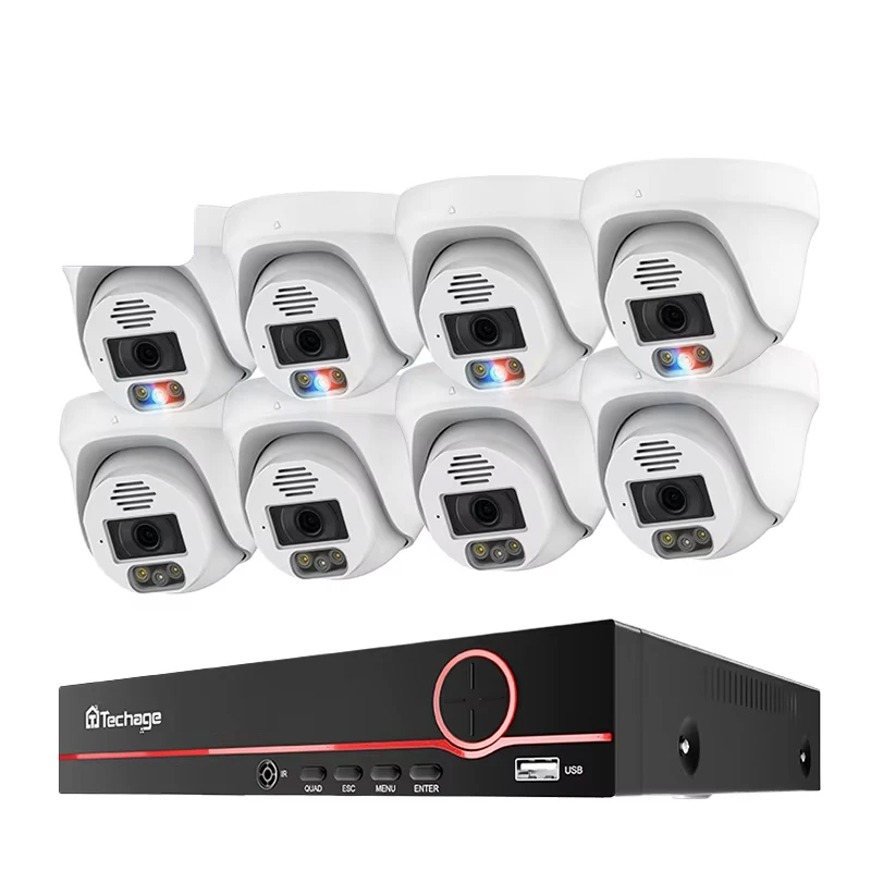 For Techage Home 8MP CCTV Secu - Home Security Options 评论和价格
