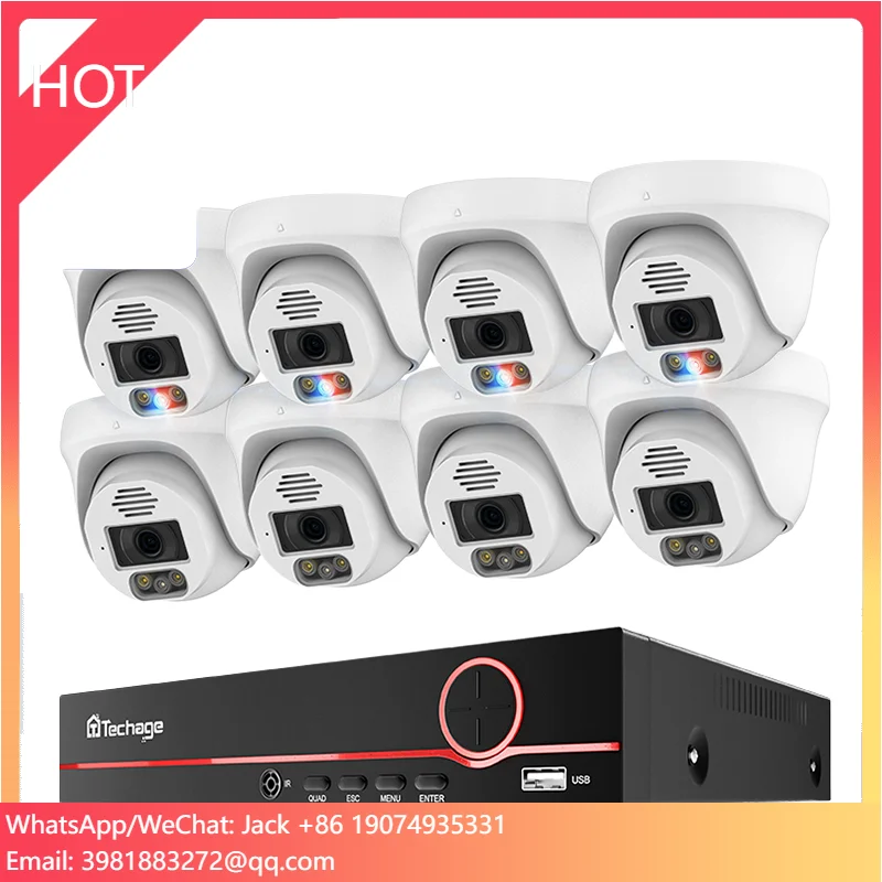For Techage Home 8MP CCTV Secu - Home Security Options 评论和价格